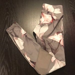 Fabletics Grey Floral Leggings